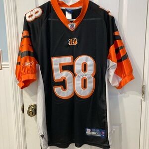 AUTOGRAPHED Cincinnati Bengals Rey Maualuga Stitched Reebok Jersey